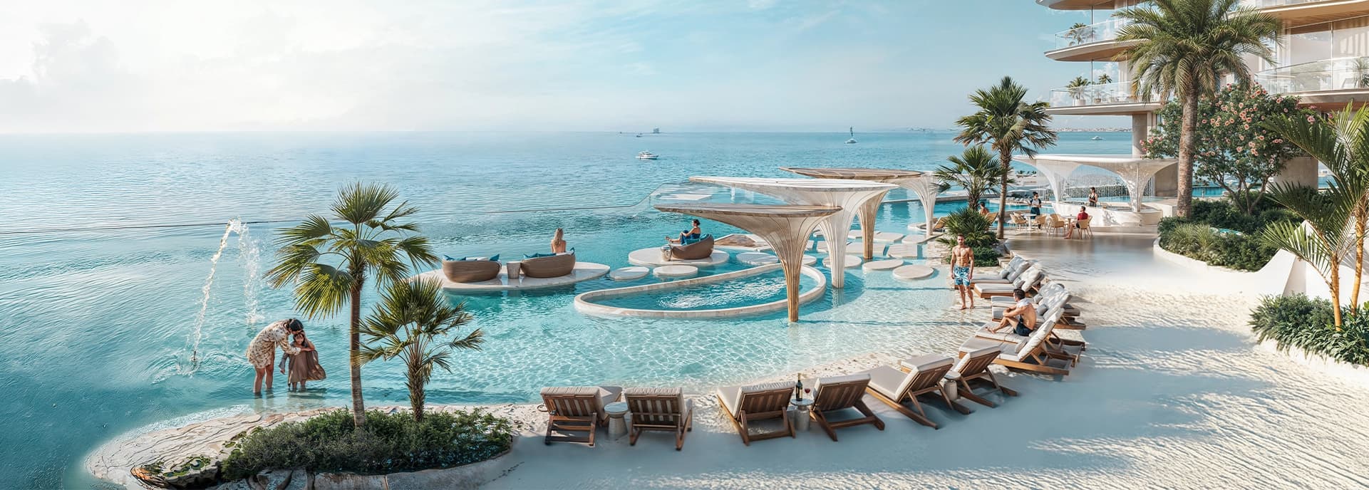 Breez Lagoon main view with infinity pool