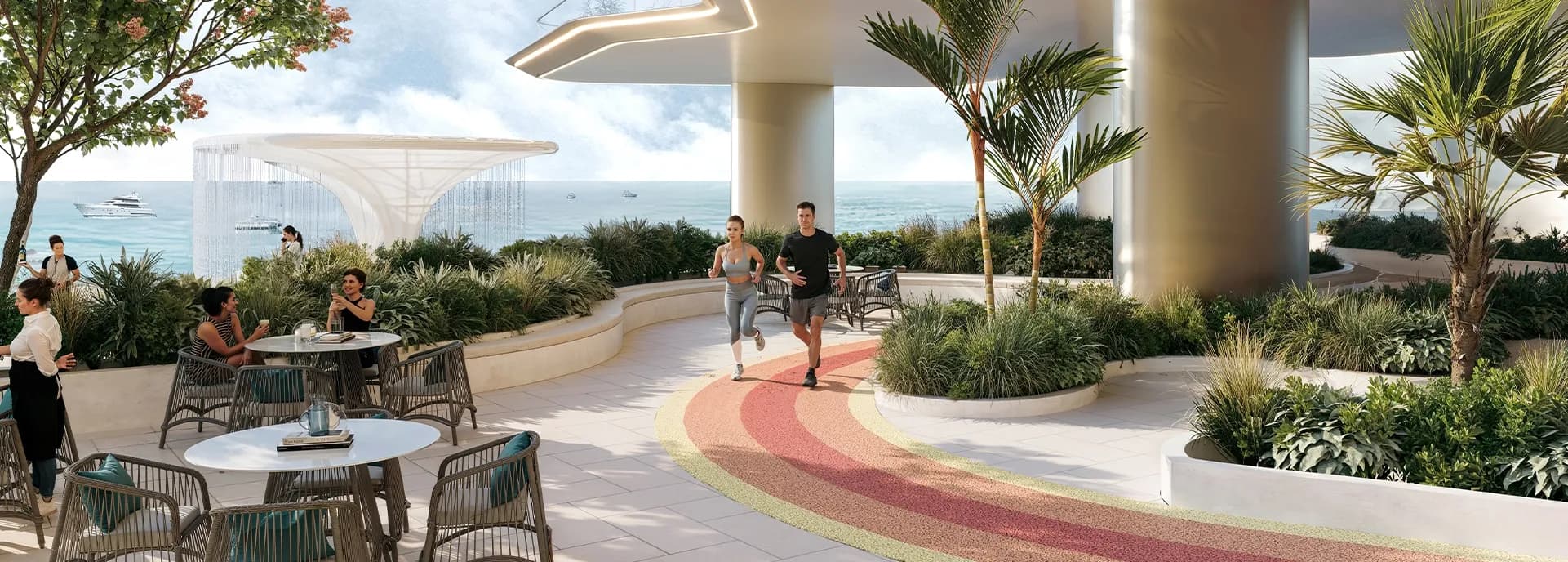Outdoor dining area