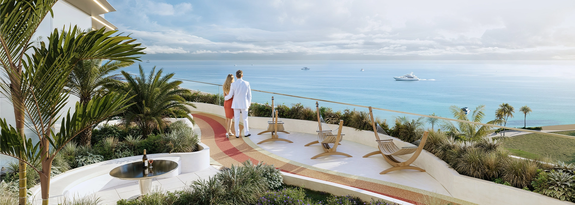 Luxury interior lounge area